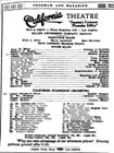 1919 California Theater Program
